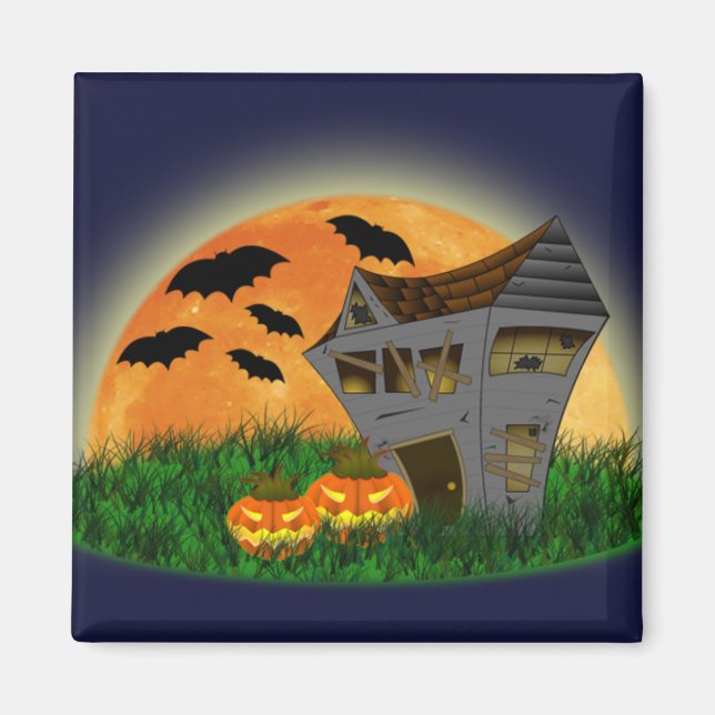 Aimant Haunted House Halloween (Devant)