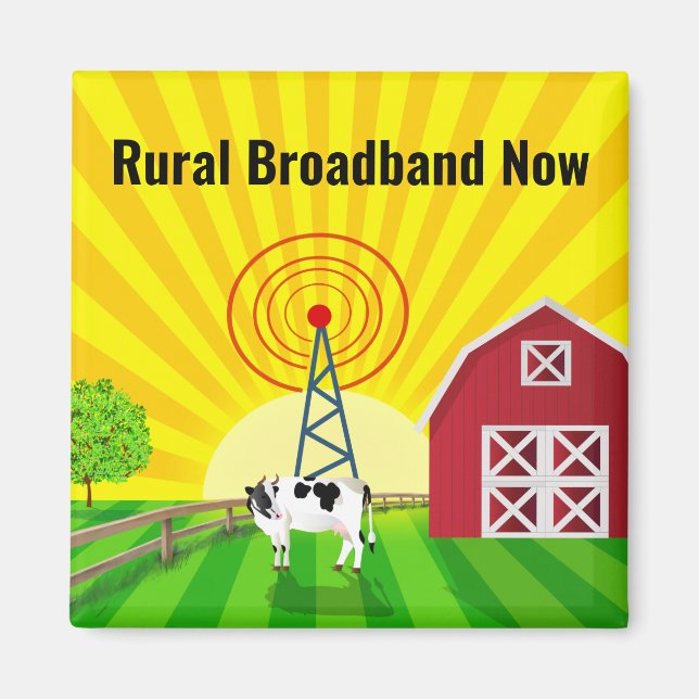 Aimant Haut débit rural maintenant (Devant)