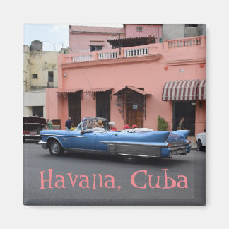 Aimant Havana Cuba Classe Bâtiment rose Vieux