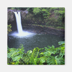 Aimant Hawaii, Grande Île, Hilo, Chutes d'arc-en-ciel, Lu
