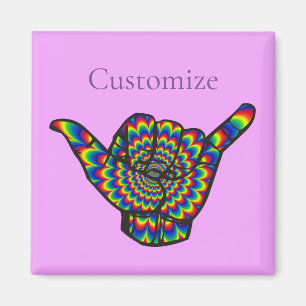 Aimant Hawaiian Shaka Psychedelic Thunder_Cove