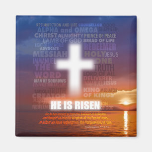 Aimant He is Risen Magnetic Card