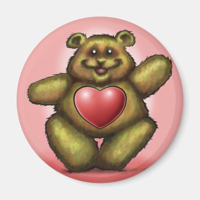 Aimant Heart Bear (Devant)
