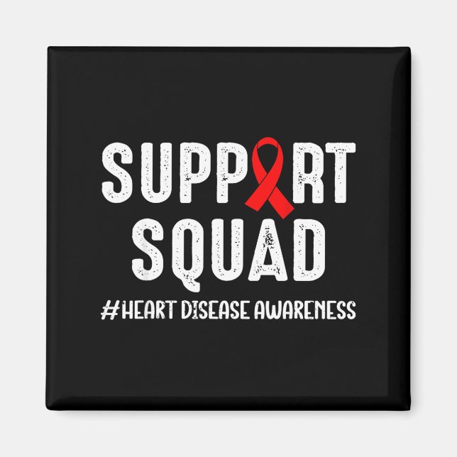Aimant Heart Disease Warrior Support Squad Heart Disease  (Devant)