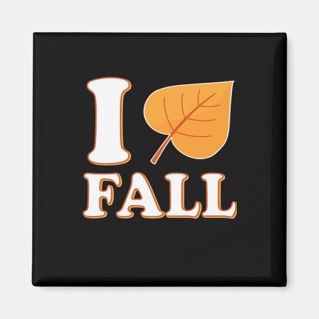 Aimant Heart Fall It’s Fall Y’all Creative Décontracté (Devant)