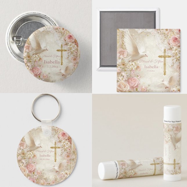 Aimant Heaveny Blush & Gold Quince, personnalisé (Créateur téléchargé)