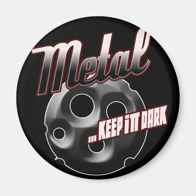 Aimant Heavy Metal musique t-shirt casquette sweat - shir (Devant)
