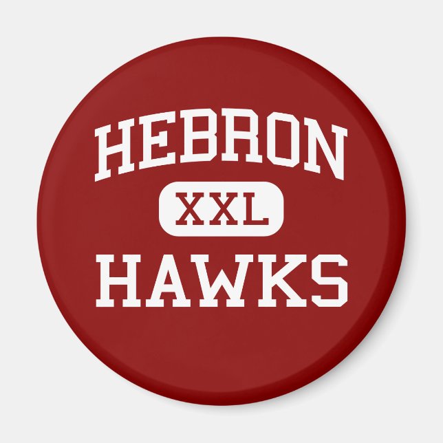 Aimant Hébron - Hawks - Lycée - Hébron Indiana (Devant)