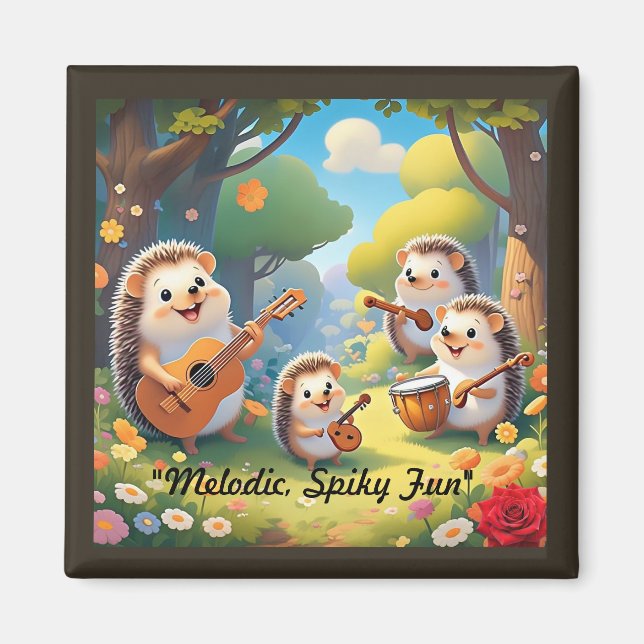 Aimant "Hedgehog Rhythm Crew" (Devant)