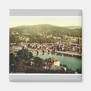 Aimant Heidelberg, vue du Philosophenweg, Baden, G