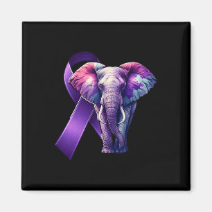 Aimant Heimerheimer's Sensibilisation Support Purple Cute