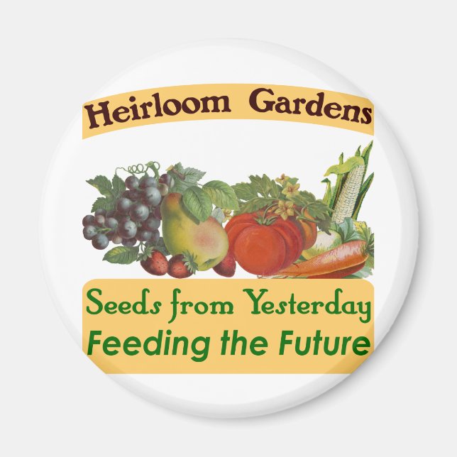 Aimant Heirloom Gardens Green Dire (Devant)