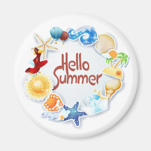 Aimant Hello Summer