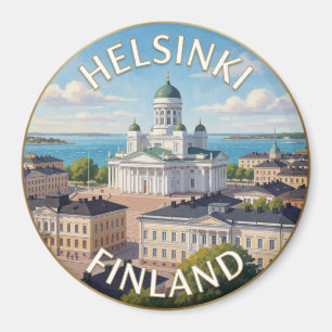 Aimant Helsinki Finlande Place du Sénat Monument Historiq