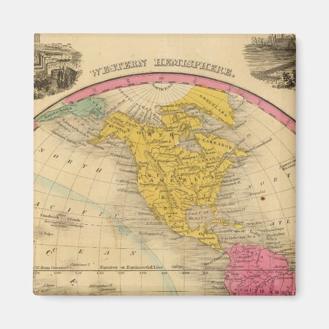 Aimant Hémisphère occidental (Devant)