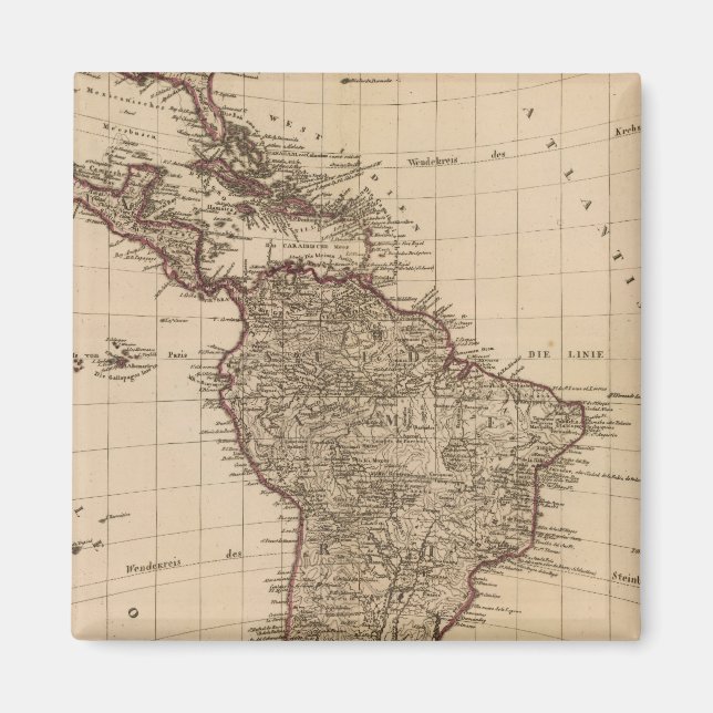 Aimant Hémisphère occidental, Amérique du Sud (Devant)