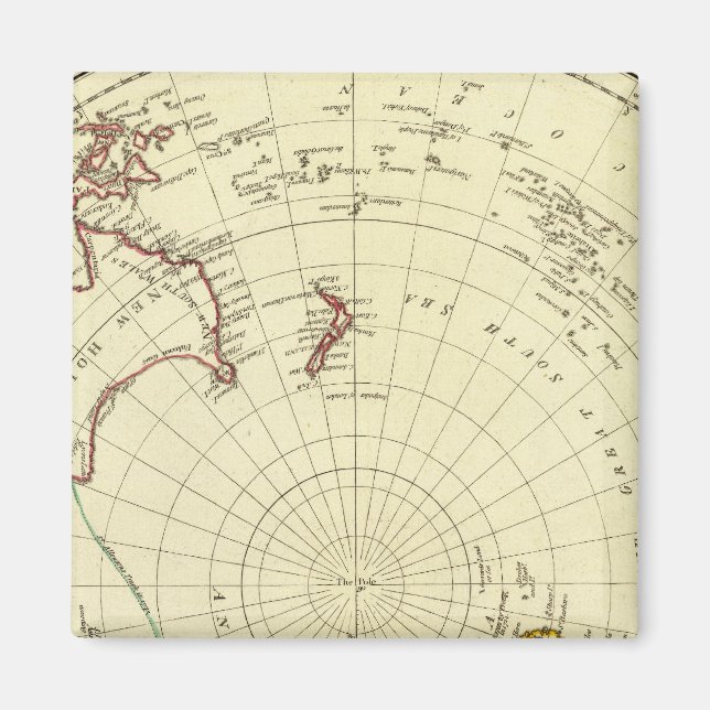 Aimant Hémisphère Sud (Devant)