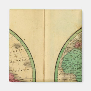 Aimant Hémisphère W, hémisphère E