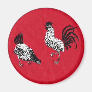 Aimant Hen et Rooster