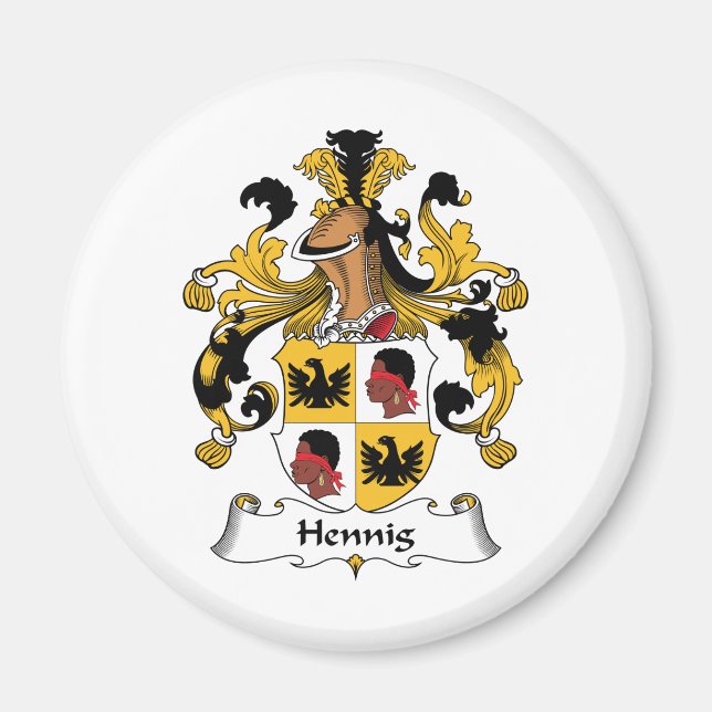 Aimant Hennig Family Crest (Devant)