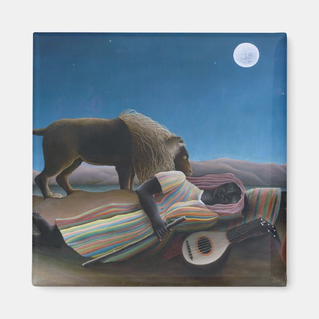 Aimant Henri Rousseau - Les Tziganes qui dorment (Devant)