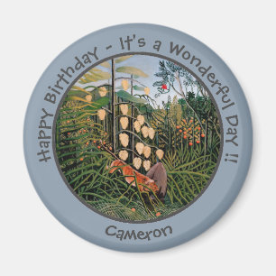 Aimant Henri Rousseau Tiger & Bull Party Items Collection