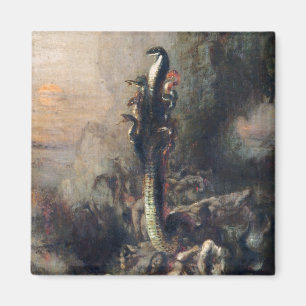 Aimant Hercule et l'hydre de Lernaean