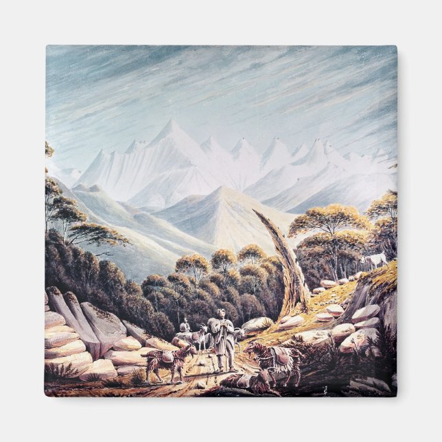 Aimant Herdsmen népalais dans l'Himalaya, 1826 (Devant)