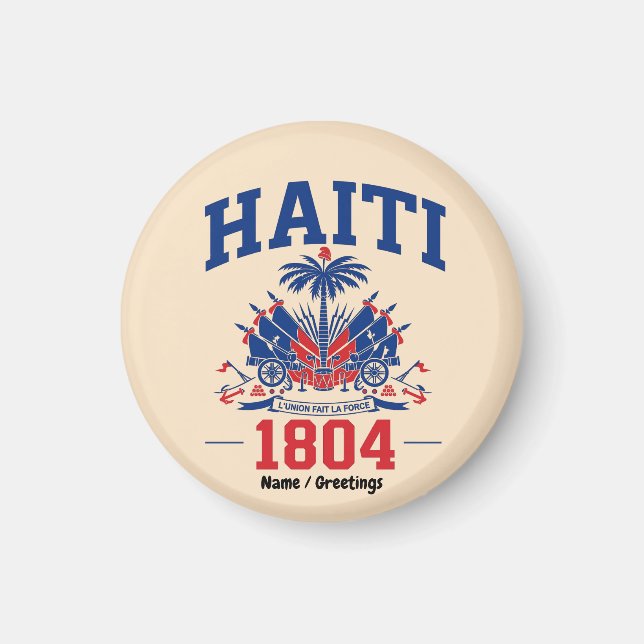 Aimant Héritage Graphique du Drapeau Patriotique Vintage  (Devant)