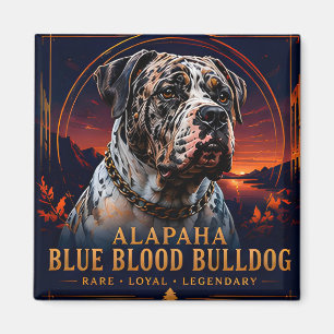 Aimant Héritage royal de l'Alapaha Blue Blood Bulldog