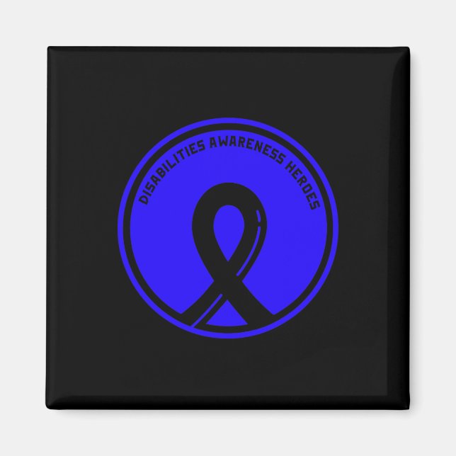 Aimant Héros de la sensibilisation aux handicaps pour la  (Devant)