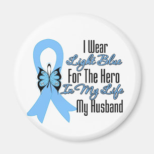 Aimant Héros de ruban de cancer de la prostate mon mari