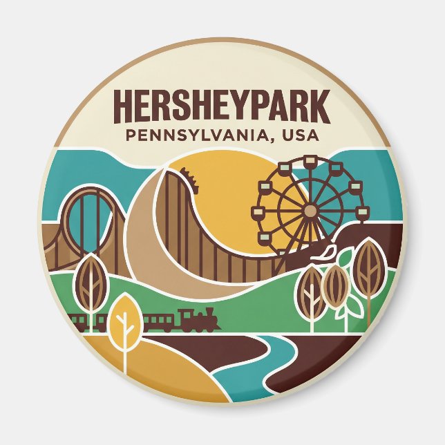 Aimant Hersheypark États-Unis (Devant)