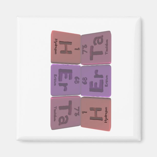 Aimant Herta comme hydrogène Erbium Tantalum (Devant)