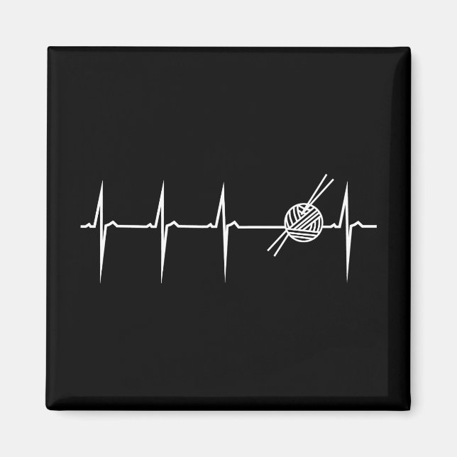 Aimant herzschlag stricken (Devant)