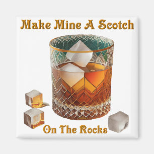 Aimant Heure de cocktail, faites-moi un scotch sur glace