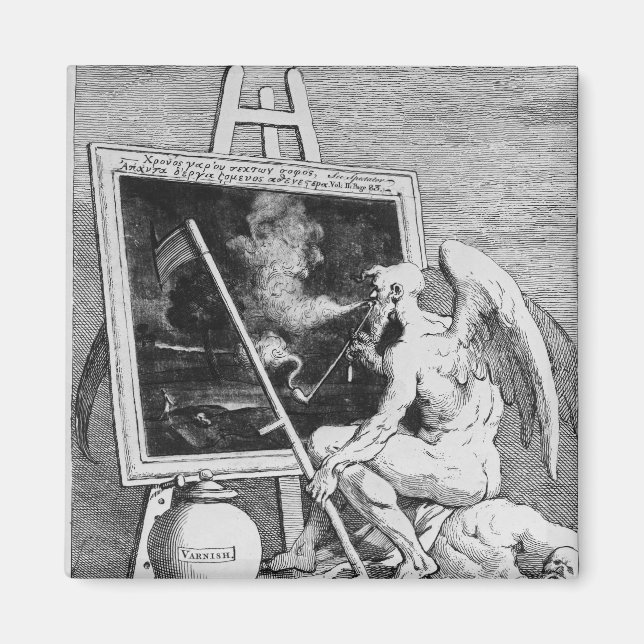 Aimant Heure de fumer une photo, 1761 (Devant)