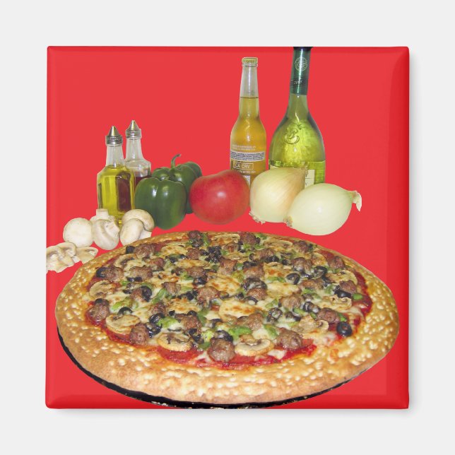 Aimant Heure de la pizza (Devant)