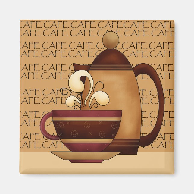 Aimant Heure du café (Devant)