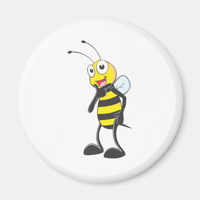 Aimant Heureuse abeille (Devant)