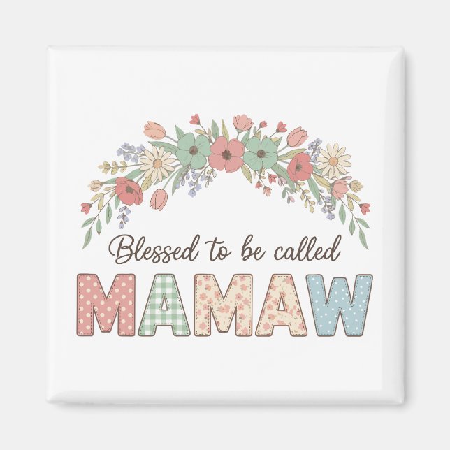 Aimant Heureuse d'être appelée Mamaw (Devant)