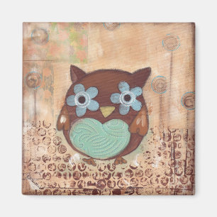 Aimant heureux de hibou