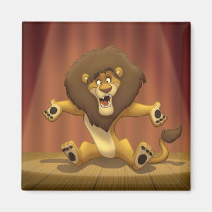 Aimant heureux de lion