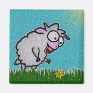 Aimant heureux de moutons