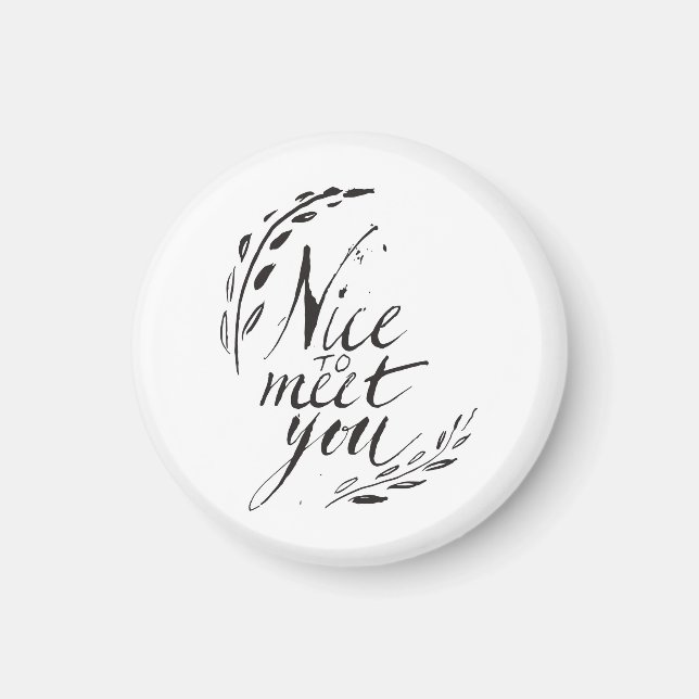 Aimant Heureux de vous rencontrer  (Devant)