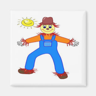 AIMANT "HEUREUX HALLOWEEN" SCARECROW
