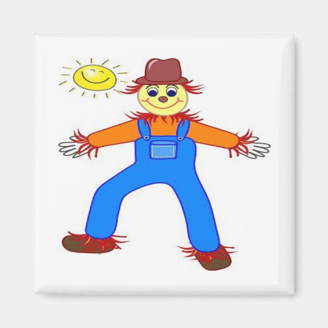 AIMANT "HEUREUX HALLOWEEN" SCARECROW (Devant)