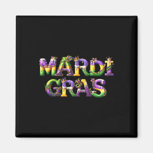 Aimant Heureux Mardi Gras 2025 New Orleans Fleur De Lis M