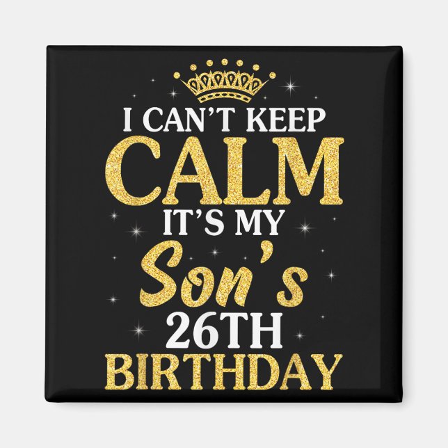 Aimant Heureux papa papa je ne peux pas garder le calme C (Devant)