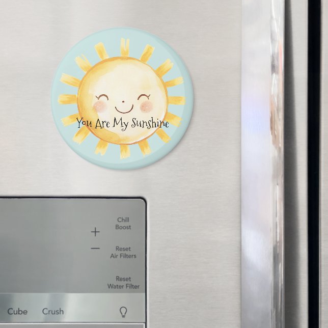 Aimant Heureux Vous êtes mon soleil  (In situ (réfrigérateur))